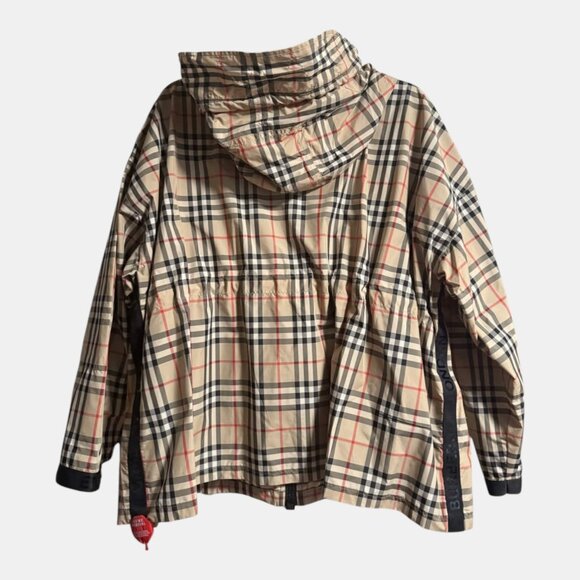 BURBERRY BACTON VINTAGE CHECK HOODED JACKET ARCHIVE BEIGE NWT SIZE 6 - Picture 13 of 13